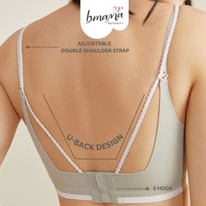Sujetador de lactancia Bmama antideslizante, sujetador inalámbrico para maternidad, sujetador cómodo para embarazo y posparto, copa A B BR813 - Product Image 2