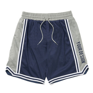 Pantalones Cortos de Baloncesto Transpirables de Talla Grande para Verano, 100% Poliéster, Malla Personalizable, Secado Rápido y Cómodos - Product Image 1