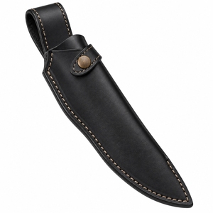 Étui en cuir fait main avec coutures robustes, design traditionnel, adapté au rangement, à la collection, aux voyages et aux activités de plein air, étui à couteau en cuir - Product Image 4