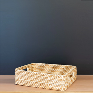 Panier en rotin robuste et léger, idéal pour le rangement multi-usages, paniers en rotin naturel faits à la main pour la décoration intérieure et l'usage quotidien - Product Image 6