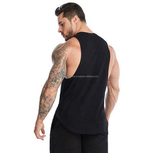 Débardeur de sport pour homme personnalisable 100% polyester, compression classique, sans couture, basique, à séchage rapide, respirant, vêtements de sport - Product Image 2