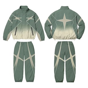 custom windbreaker tracksuit wholesale nylon 2 piece <b>jacket</b> pants men <b>women</b> streetwear windbreaker tracksuit - Product Image 2