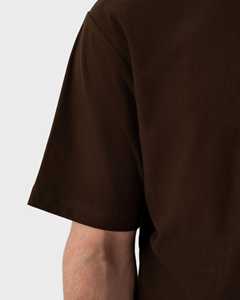 Camiseta de Manga Corta para Hombre Hecha en Pakistán, Camisetas Personalizadas Extra Grandes, Color Marrón Oscuro, Estilo Urbano Minimalista, Cómoda de Usar - Product Image 4