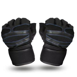 Gants de fitness personnalisés de haute qualité pour la musculation en salle de sport, avec sangles de poignet respirantes, en cuir durable - Product Image 5