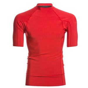 Maillot de bain à manches courtes pour homme, bleu, à séchage rapide, en polyester, haut de sport pour adulte - Product Image 4