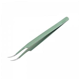 Pince à épiler incurvée en acier inoxydable, pointe de précision durable pour le modelage des sourcils et l'épilation - Product Image 1