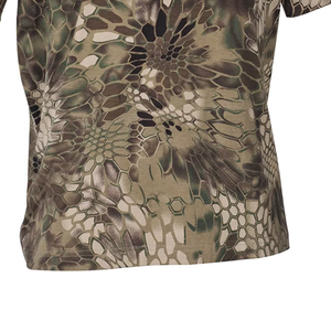 Camiseta de caza para hombre con estampado de animales salvajes, diseño de camuflaje, hecha de algodón suave y elástico, venta al por mayor. - Product Image 6