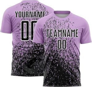 เสื้อฟุตบอลสีน้ำเงินไล่เฉดดำแบบสั่งทำพิเศษ พิมพ์ลายแบบ Sublimation พร้อมชื่อทีมและหมายเลข 00 ผ้าโพลีเอสเตอร์ซับเหงื่อ ชุดฟุตบอลสำหรับทุกเพศ - Product Image 6