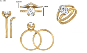 Anillo de Compromiso Personalizado de Oro Blanco de 14K con Diamante Moissanita Ovalado de Corte Brillante de 7x9mm, Engaste de Puntas, Estilo Clásico - Product Image 6