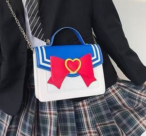 New Lady Fashionable Women's PU Leather Bow <b>Square</b> Crossbody Backpack Bag with Animal Prints and Zipper Closure - Product Image 1