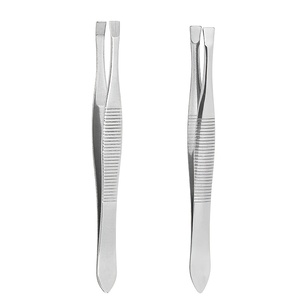 Pinzas Profesionales de Acero Inoxidable para Cejas, Herramienta de Depilación de Precisión con Punta Inclinada para Dar Forma a las Cejas y Depilar el Vello Facial - Product Image 1