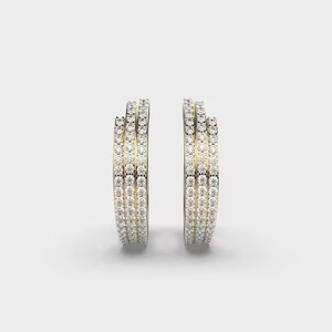 Certified Moissanite Round Cut Diamond Drop <b>Earrings</b> Premium Craftsmanship Real Look Fine Jewelry for Women Available For Sale - Product Image 1