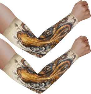 Manguitos de compresión para brazo y codo, de secado rápido, con protección solar UV y efecto refrescante, ideales para fútbol, baloncesto, ciclismo y pesca. - Product Image 5