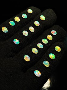 Natural Ethiopian <b>Fire</b> Opal Cabochon Oval Gemstone Wholesale Loose Opal Jewelry Making <b>Stone</b> - Product Image 4