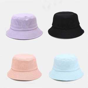 Wholesale Unisex Solid Color Fisherman <b>Hat</b> <b>Summer</b> Outdoor Sun proof Wide Brim Sun Bucket <b>Hats</b> - Product Image 4