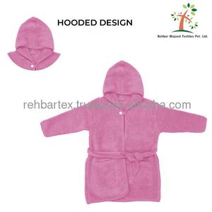 Vêtements de nuit unisexes sur mesure, 100% coton doux, vêtements de nuit à capuche pour enfants, très absorbants et durables pour l'hiver - Product Image 3