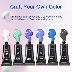"Beginner's UV Gel Nail Kit (6PCS) with 15ml UV Gel Slip Solution Top Base Coat & <b>Builder</b> Nails Art Tools" - Product Image 6