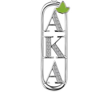 Boucles d'oreilles pendantes mini en argent avec motif de lettres vertes, style petite boucle, bijoux de mode élégants pour femmes - Product Image 5