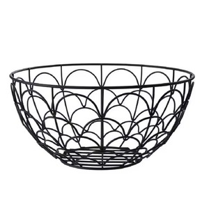 Panier en fil de fer multifonctionnel écologique pour le rangement avec décoration en corde, lot de 3 paniers à fruits modernes - Product Image 5