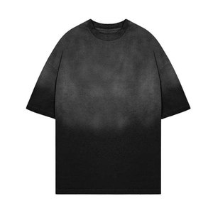 เสื้อยืดสำหรับผู้ชายไซส์ใหญ่พิเศษเสื้อยืดผ้าฝ้ายเฮฟวี่เวทเสื้อยืดวินเทจผลิตจากโรงงาน - Product Image 3