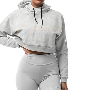 ผู้ผลิตมืออาชีพ เสื้อฮู้ดครอปท็อประบายอากาศดี รุ่นใหม่มาแรง เสื้อฮู้ดครอปท็อปขายดี - Product Image 3