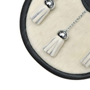 Sporran Escocés de Vestir Completo, Ecológico, con Solapa de Cuero y Borlas, para Exteriores - Product Image 4