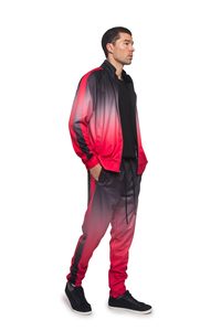 Ensemble de jogging graphique surdimensionné avec impression en relief personnalisée, survêtement streetwear, sweat à capuche et pantalon de survêtement, imprimé large, mode hip-hop assortie - Product Image 3