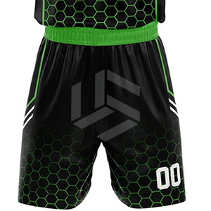 Ensemble d'uniformes de basketball réversibles personnalisables, noir et jaune, uniformes de basketball vierges pour garçons et hommes - Product Image 6