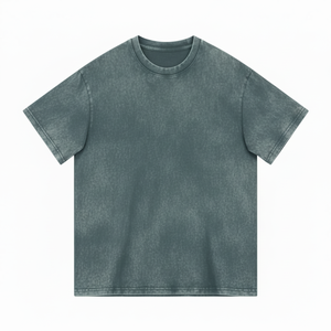 T-shirt en coton léger délavé pour homme, 230 GSM, coupe classique, col rond, manches courtes, respirant, doux, confortable, usage quotidien, OEM - Product Image 1