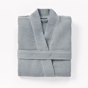 Albornoz Ligero Tipo Waffle, Suave, Transpirable, de Secado Rápido, Calidad de Hotel, Unisex, para Spa, Playa o Descanso - Product Image 4