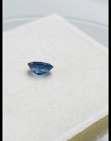Saphir bleu naturel certifié IGI, taille ovale, 1,03 ct, qualité AAA, avec un lustre sublime, belle couleur, parfait pour la polissage.