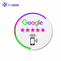 Tarjeta de Visita Inteligente NFC Personalizable sin Contacto con Código QR, Resistente al Agua, 13.56 MHz, para Reseñas de Google