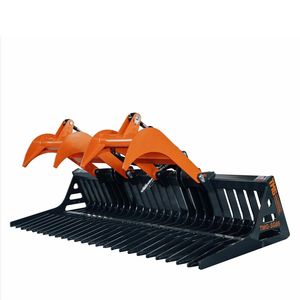 Accesorio de Garra Esquelética para Minicargadora de 84 Pulgadas, Montaje Universal, Apertura de Brazo de 34 Pulgadas, Espaciado de Dientes de 3 Pulgadas, Capacidad de Carga de 2600 lb, Nuevo Modelo - Product Image 2