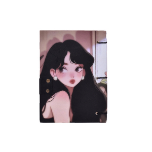 Cuaderno A5 Encantado con Diseño de Hadas y Luz de Luna, con Cierre de Broche, Cubierta Artística, 200 Páginas, Diario de Doble Escritura, Elegante Diario de Fantasía, Regalo - Product Image 2