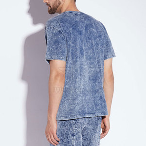 Camiseta con diseño moderno y lavado ácido para hombre, estilo elegante, suave, 100% algodón, ropa informal de calle, comodidad para el día a día - Product Image 4