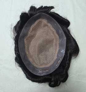 ท็อปเปอร์ผมชาย Taz Hair BD  วิกผมแท้แบบ Remy  ฐานผ้าไหม  ฐานลูกไม้ PU  ทรงผมตรง  เส้นผมธรรมชาติ  ผมอินเดีย  ขนาด 6x7 - Product Image 5
