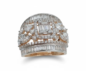 Elegant 22Ct Yellow Gold <b>Finger</b> <b>Ring</b> for Women Radiant Glossy Finish Sophisticated Trendy Fashion Wedding Party Jewelry - Product Image 2