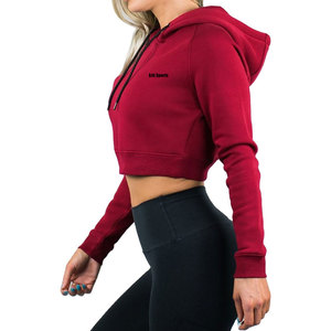 Sudaderas Cortas Personalizadas para Mujer, de Uso en Exteriores, Color Sólido, Cómodas - Product Image 3