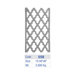 แผงรั้วระเบียงอะลูมิเนียมทรงสี่เหลี่ยม Trellis Quatrefoil พร้อมแผ่นเหล็กหล่อสำหรับตกแต่งรั้ว บันไดวิลล่าหรู ราวกันตก ระเบียง - Product Image 6