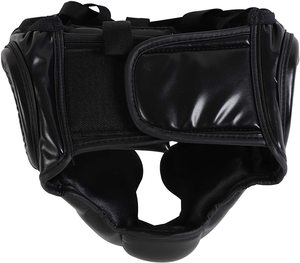 Customized High Quality Breathable Eco-Friendly Leather Boxing Full <b>Face</b> Head Guard-Lightweight Customizable Training Headgear - Product Image 6