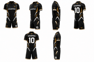 ชุดฟุตบอลสำหรับผู้ชาย ชุดแข่งขันฟุตบอลแบบซับลิเมชั่น เสื้อและกางเกงขาสั้น ชุดทีมกีฬาฟุตบอล ชุดทีมฟุตบอลแห้งเร็ว แขนสั้น - Product Image 6