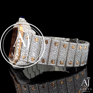 Reloj de Cuarzo con Esfera Cuadrada, Cristal de Zafiro, Correa de Acero Inoxidable, Unisex, de Lujo y Moda - Product Image 5