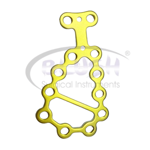 Titanium 2mm Orthopedic Surgery Implant Anatomic Calcaneal Locking Plate Veterinary Human Use CE ISO By <b>Blush</b> Surgical - Product Image 2