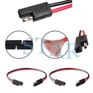 2 cara Trailer Plug, 2Pin Trailer Wiring Harness, 12 "12Gauge 12V 2 Pin cepat terputus kawat Harness SAE kabel konektor - Product Image 5