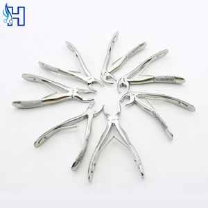 Ensemble de forceps d'extraction dentaire professionnels en acier inoxydable, kit d'instruments chirurgicaux pour l'extraction des dents supérieures et inférieures - Product Image 1