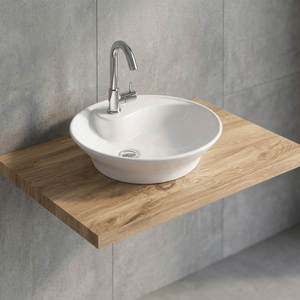 Lavabo Carré Moderne en Céramique Effet Granit pour Salle de Bain – Vente Directe Usine - Product Image 2