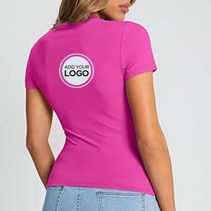 T-shirt personnalisé à manches courtes pour femme - Bella Canvas, impression compressée super douce, designs personnalisés - Product Image 4