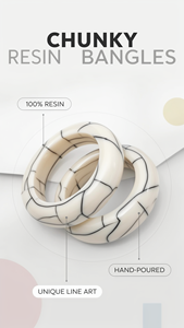 Proveedor Mayorista de Brazaletes Grandes y Gruesos de Resina Acrílica Ligera para Joyería de Moda y Brazaletes de Diseñador - Product Image 6