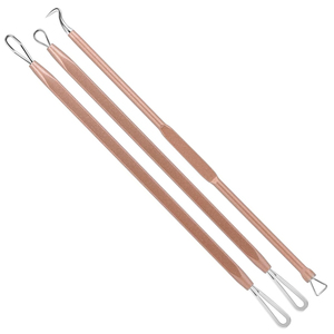 Kit de Herramientas para Eliminar Puntos Negros y Espinillas de Acero Inoxidable de Alta Calidad, 10 Piezas, con Estuche de Cuero PU, MOQ Bajo, Gran Venta - Product Image 5