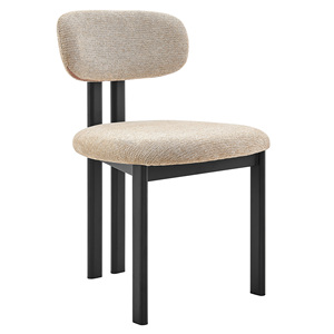 Chaises de salle à manger modernes rembourrées de style européen, chaise de salle à manger élégante en bois massif de style nordique - Product Image 2
